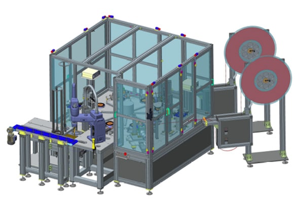 Automatic friction plate assembly line